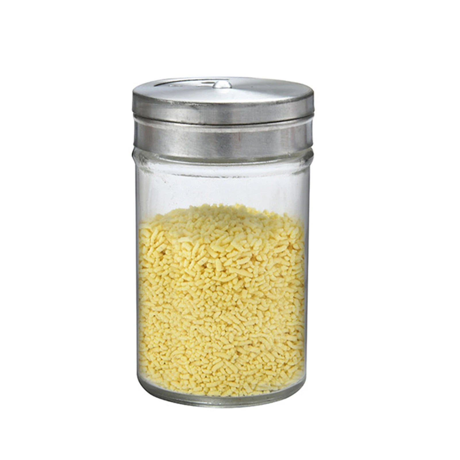 1 Pcs Glass Spice Jars Empty Spice Bottles And Airtight Metal Caps Spice Containers With Aluminum Caps Peaceful Pleasures Health and Wellness Light Grey