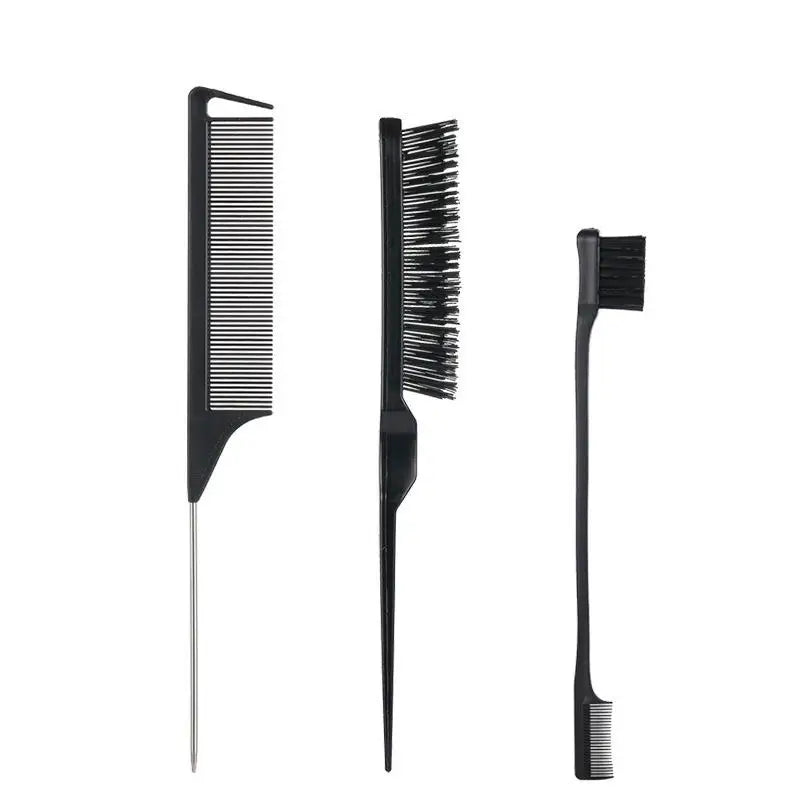 Pro Pointed Tail Salon Hairdressing Hair Styling Anti-static Comb Hair Brush Steel Needle Pin Rat Tail Combs Barber Accessories Peaceful Pleasures Health and Wellness A4
