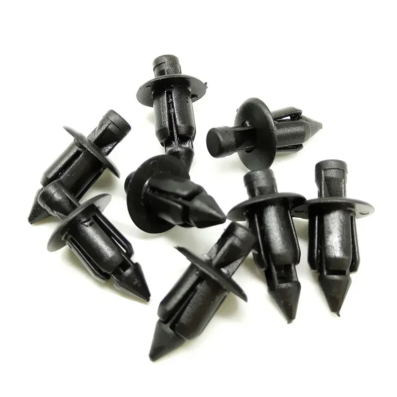 100 Pcs Plastic Bicycle Fairing Rivet Setting Panel Fastener Clips For Honda Fastener Clips For Honda Suzukii Kawasakii Peaceful Pleasures Health and Wellness
