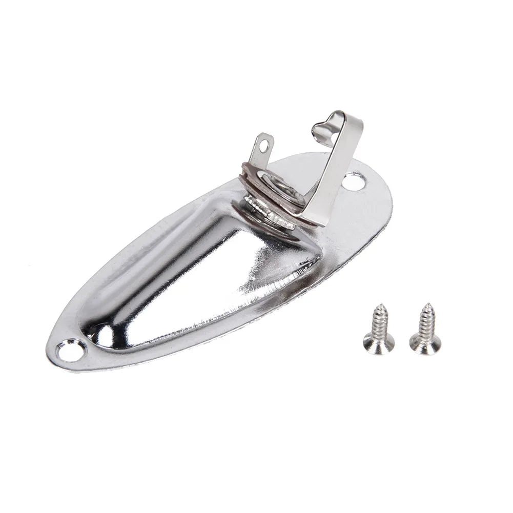 Replacement Strat Stratocaster Electric Guitar Jack Plate 1 4 Boat