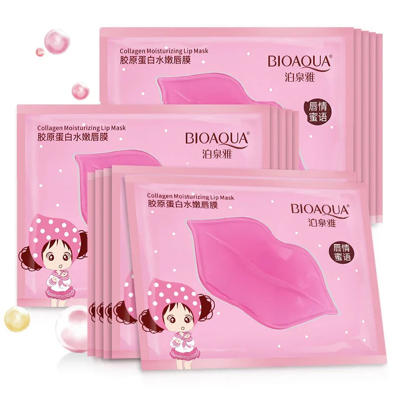 BIOAQUA Crystal Collagen Lip Mask 15pcs – Hydrating Plumper