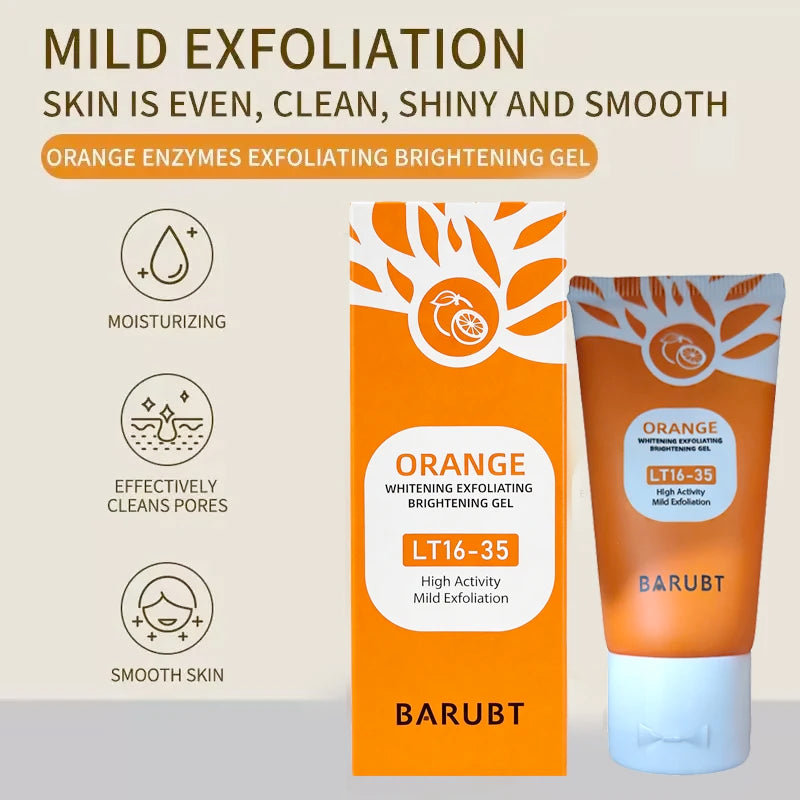 Orange Exfoliating Gel Facial & Body Scrub – 50g | Dead Skin Remover
