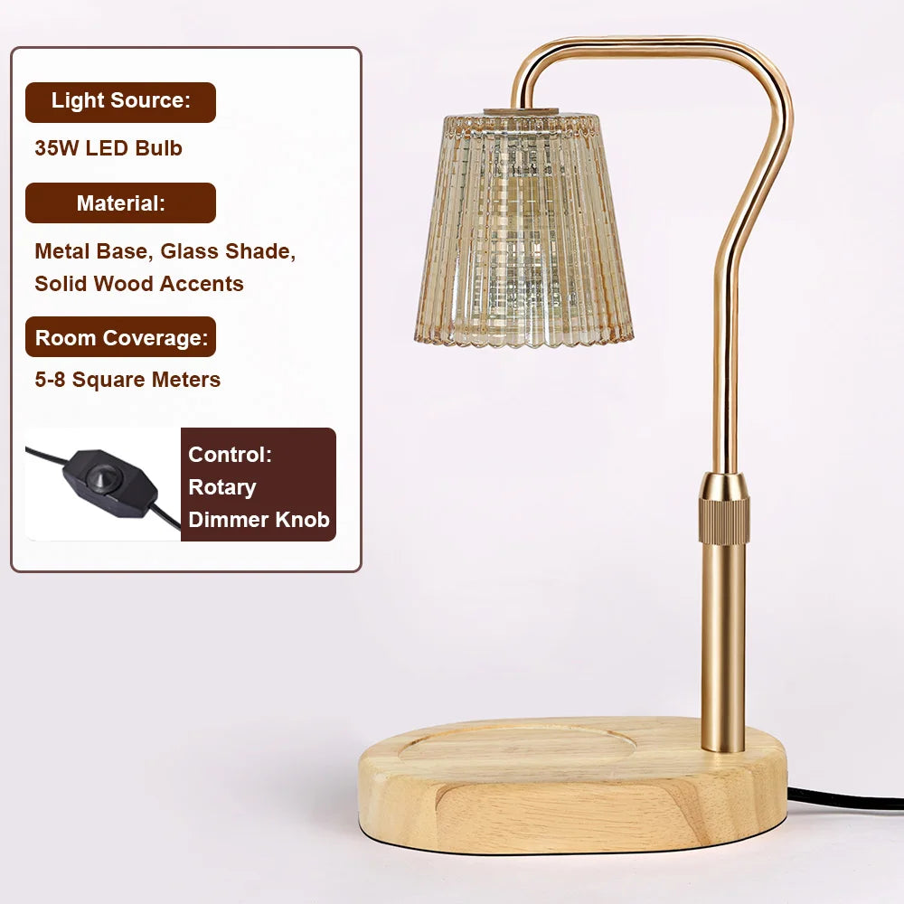 RUNTOIN 35W Dimmable Candle Warmer Lamp – Adjustable Height