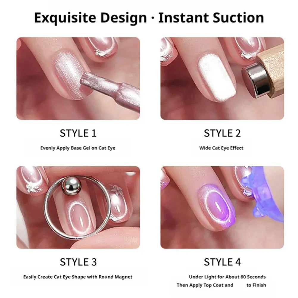 Cat Eye Nail Ring Magnet – Hollow Magnetic Gel Polish Tool