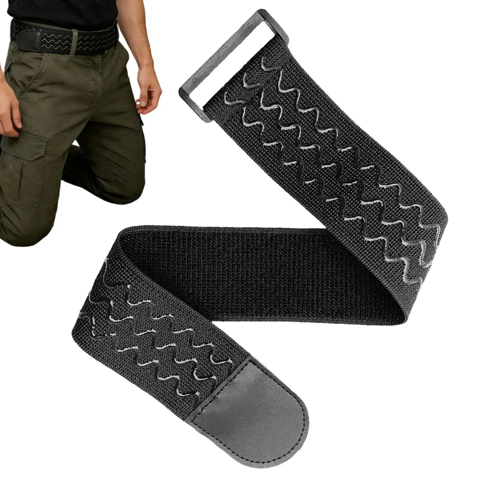 Adjustable Elastic Belt Ultimate Ease for Outdoor Adventures & Daily Commute, One-Size Fits Most Men & Women, Forget the Buckle Peaceful Pleasures Health and Wellness