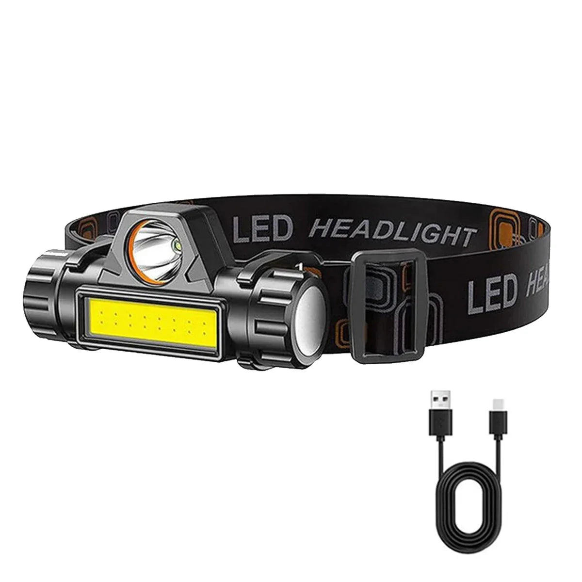 Rechargeable COB LED Headlamp – Magnetic, Waterproof, 300 Lumen