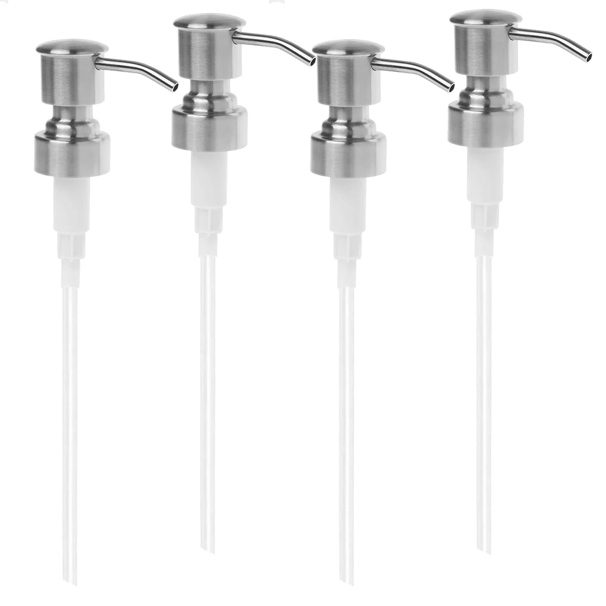 2/4pcs Stainless Steel Soap Pump, Soap Dispenser Pump Replacement Spare Fits 25mm Bottle Mouth, for Kitchen Bathroom Worktop Peaceful Pleasures Health and Wellness 4pcs A China Mainland