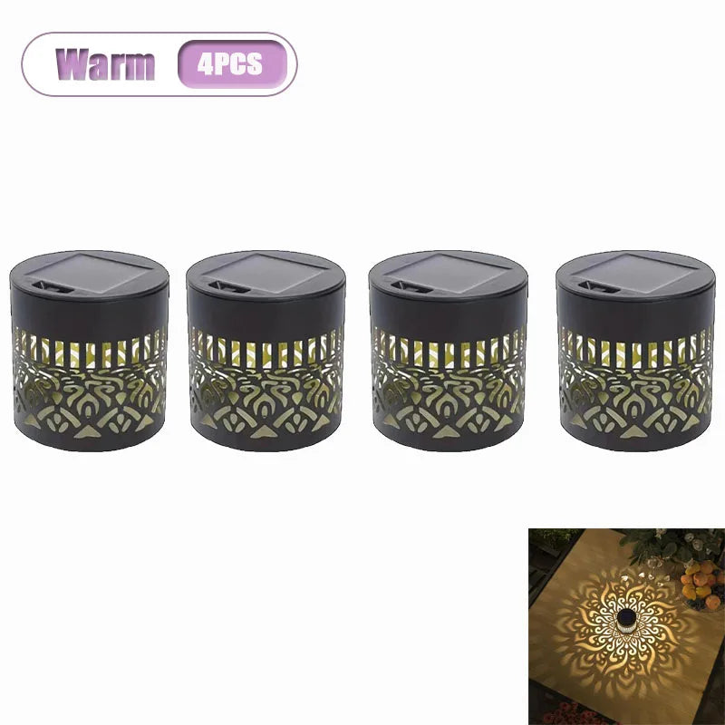 Solar Mandala Sunflower Wall Lamp – Outdoor Fence Garden Light