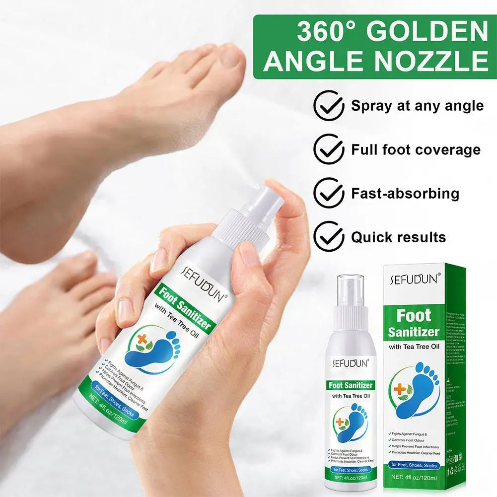 Tea Tree Oil Foot Deodorant Spray 120ml | Fresh & Dry