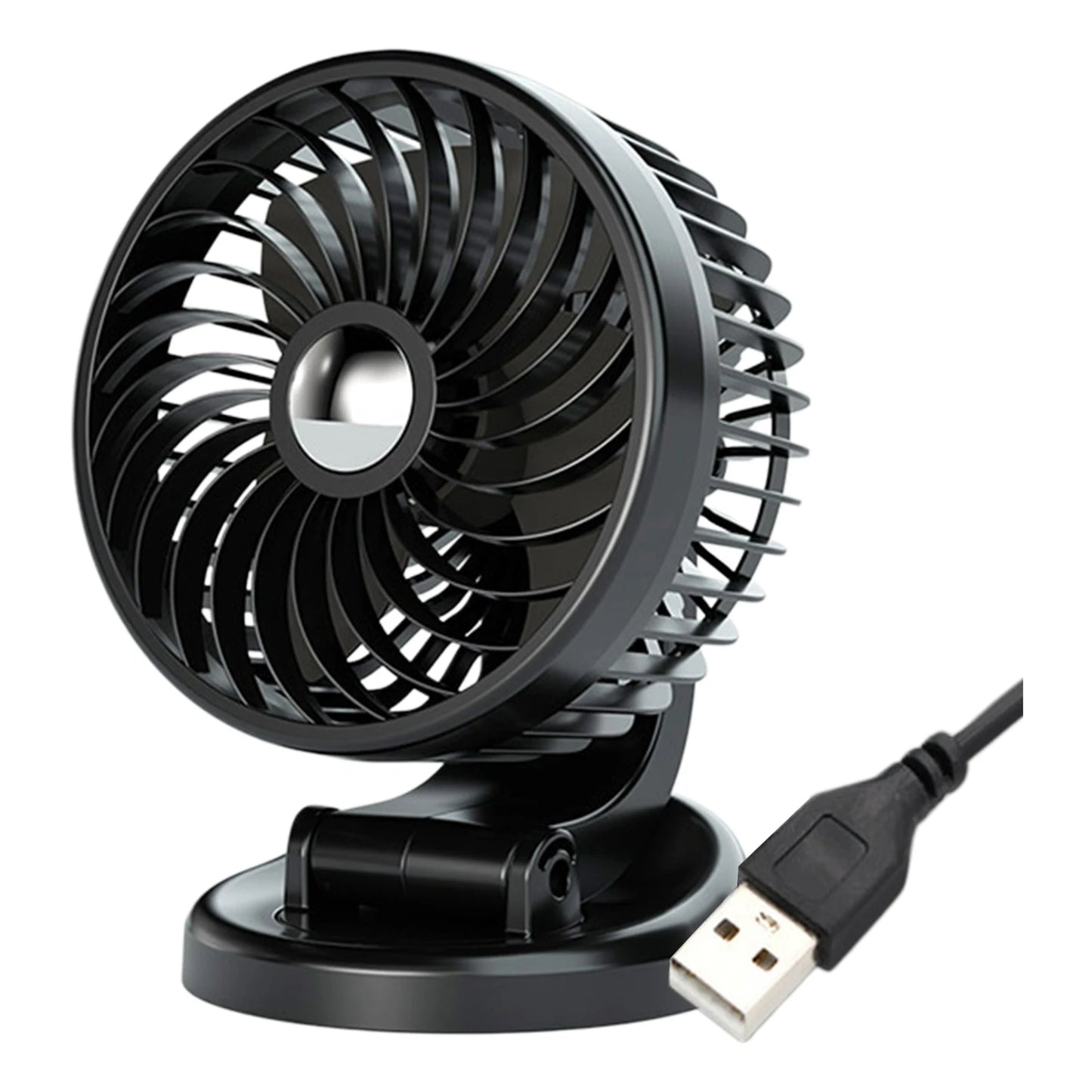 USB 5V/12V/24V Mini Portable Desktop Table Fans Multi-Angle Adjustable Cooling Fan for Home Office Travel Indoor Outdoor Peaceful Pleasures Health and Wellness USB 5V