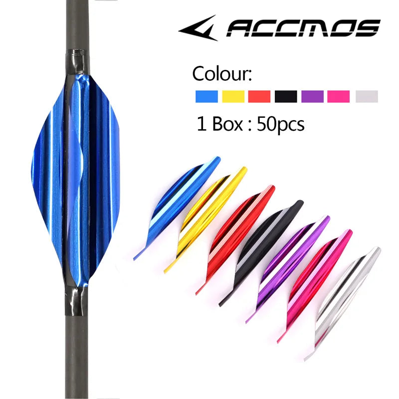 1 75 8 2 Spiral Arrow Feathers Box Spin Vanes DIY Archery Shooting