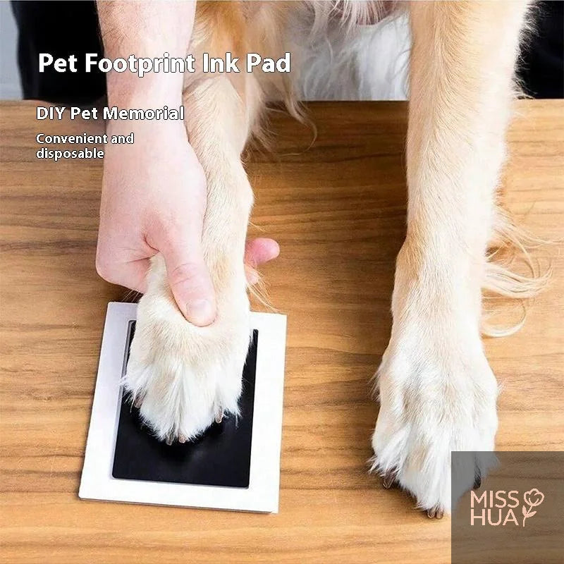 Pet Paw Print Ink Kit – Non-Toxic Inkless Stamp Pad for Cats & Dogs