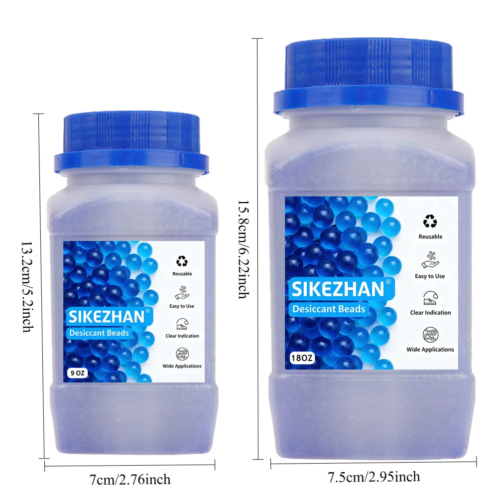 Reusable Indicating Silica Gel Beads Blue Orange Desiccant Moisture Absorber for 3D Printer Filament Electronics Storage Box Peaceful Pleasures Health and Wellness