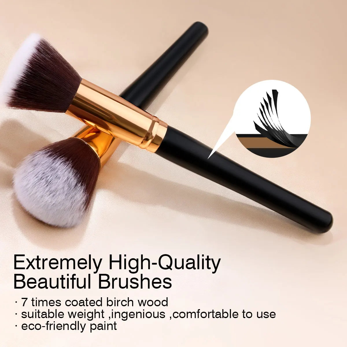 RUNTOIN 16-Piece Makeup Brush Set – Soft Synthetic Brushes