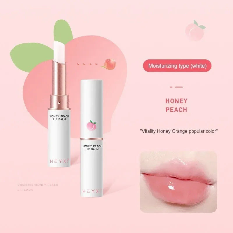 Honey Peach Lip Balm Color Change Lipstick Lips Plumper Moisturizing Hydrating Nourishing Lips Skin Care Peaceful Pleasures Health and Wellness 01