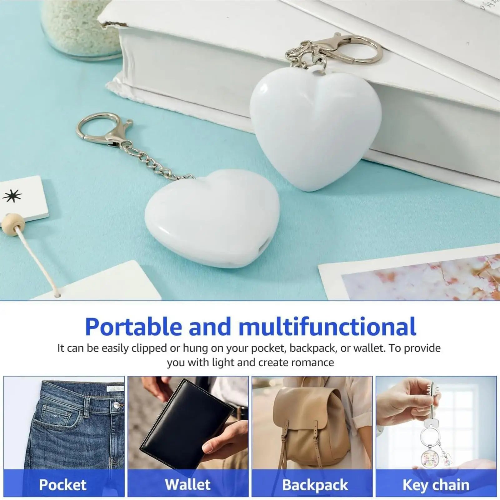 Automatic Sensor Purses Lamp Portable LED Automatic Sensor Rechargeable Lamp Keychain Touch Handbag Light For Bedroom Home Peaceful Pleasures Health and Wellness