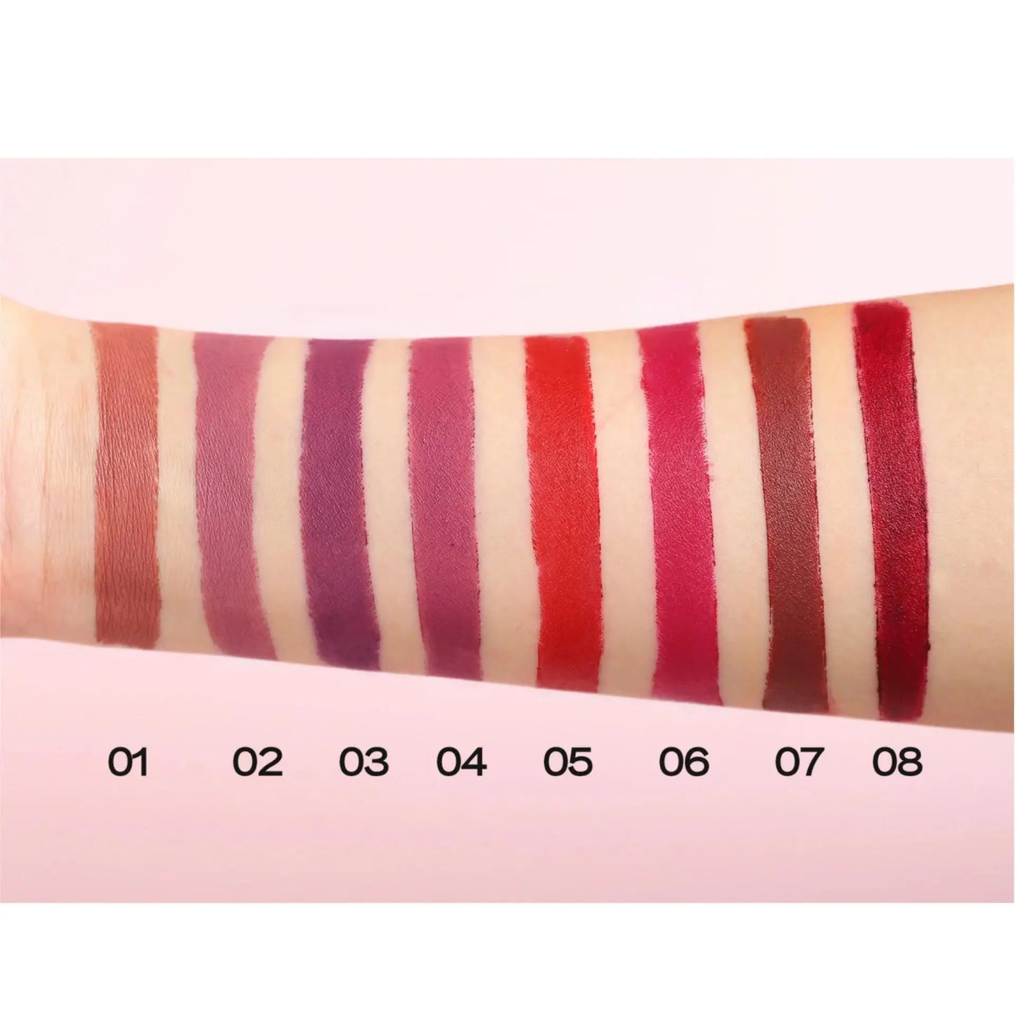 Handaiyan 8-Piece Velvet Matte Lipstick Set with Gift Box