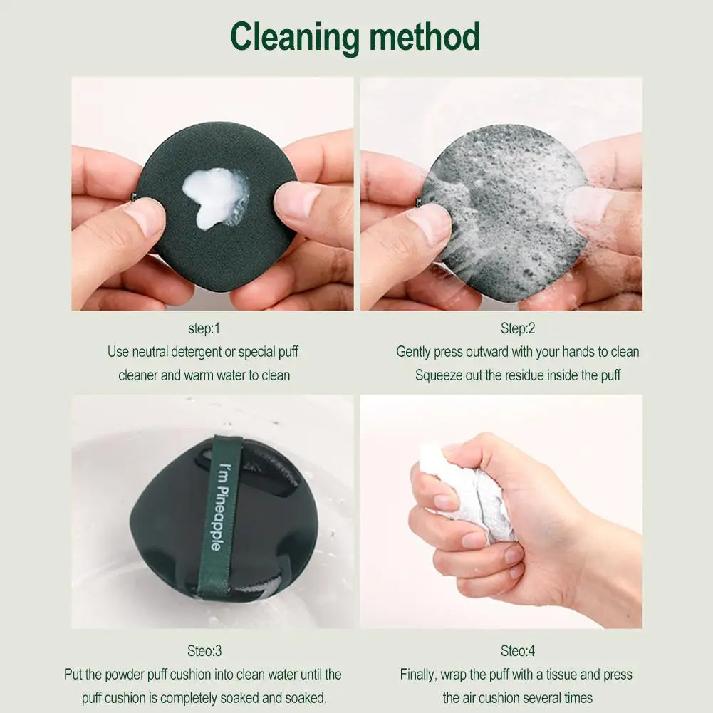 Velvet Powder Puff Makeup Sponge – Triangle & Circle | Non-Latex