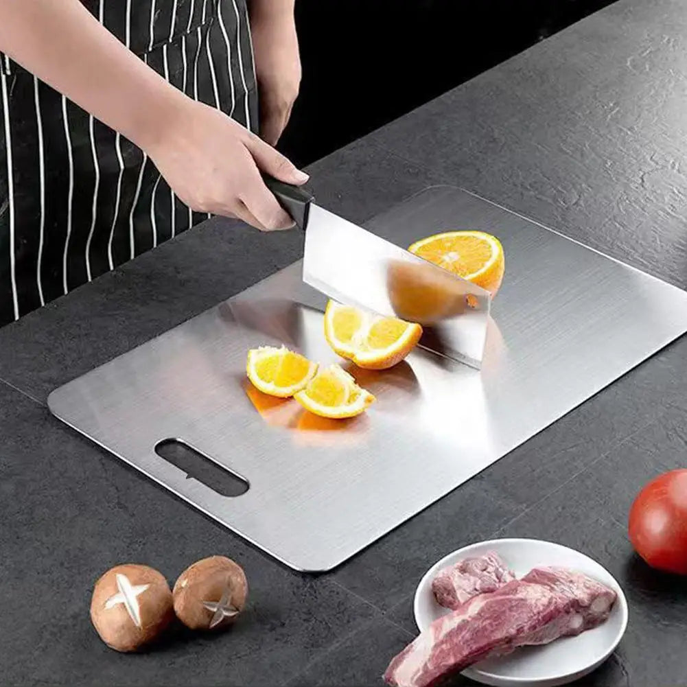 304 Stainless Steel Cutting Board – Double Sided Food Grade