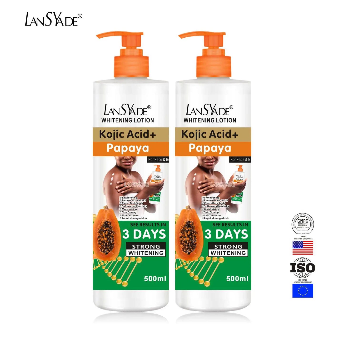 500ml Papaya Body Lotion – Moisturizing & Smoothing Skin Cream