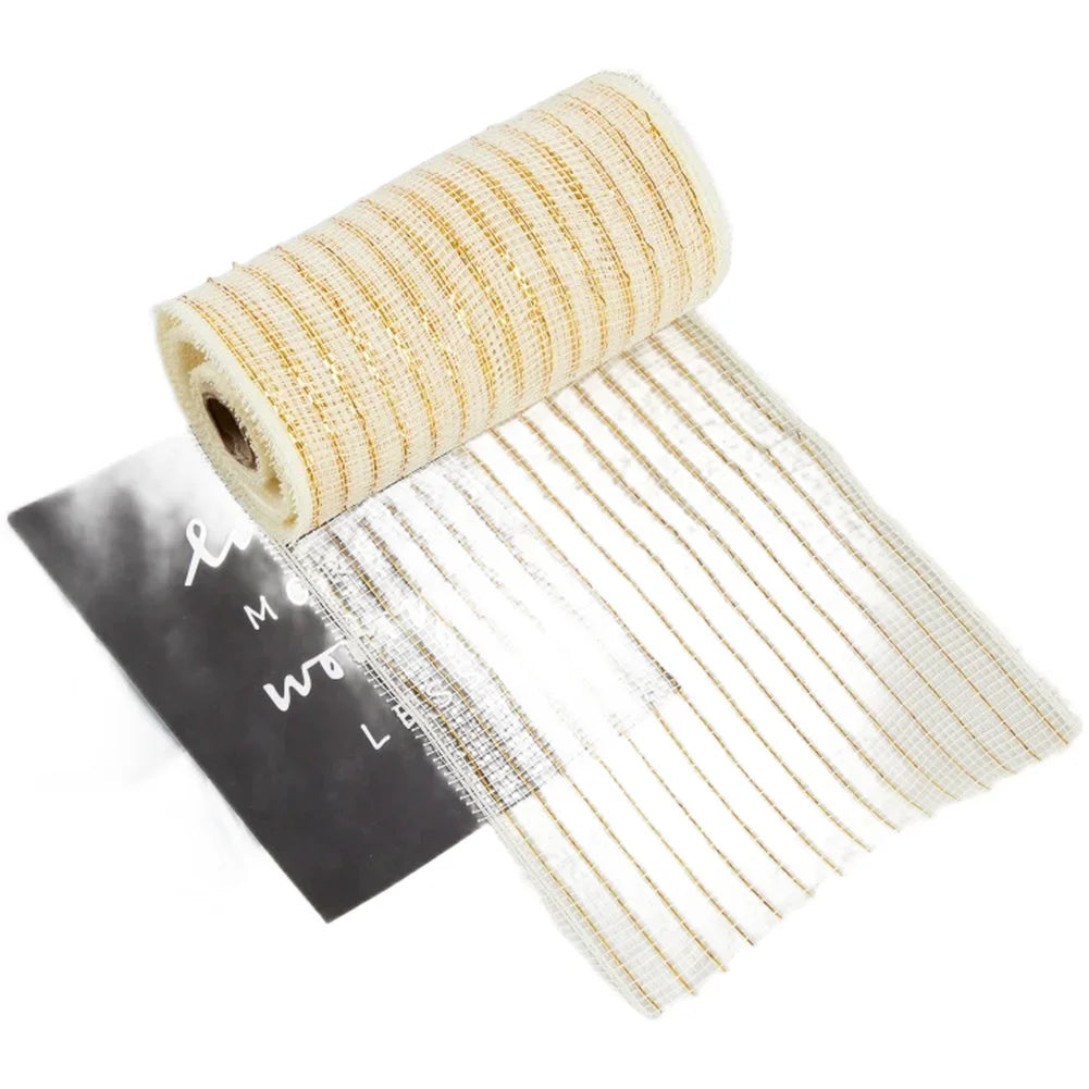 10 Yard PP Mesh Ribbon Roll Christmas Garland Material Holiday