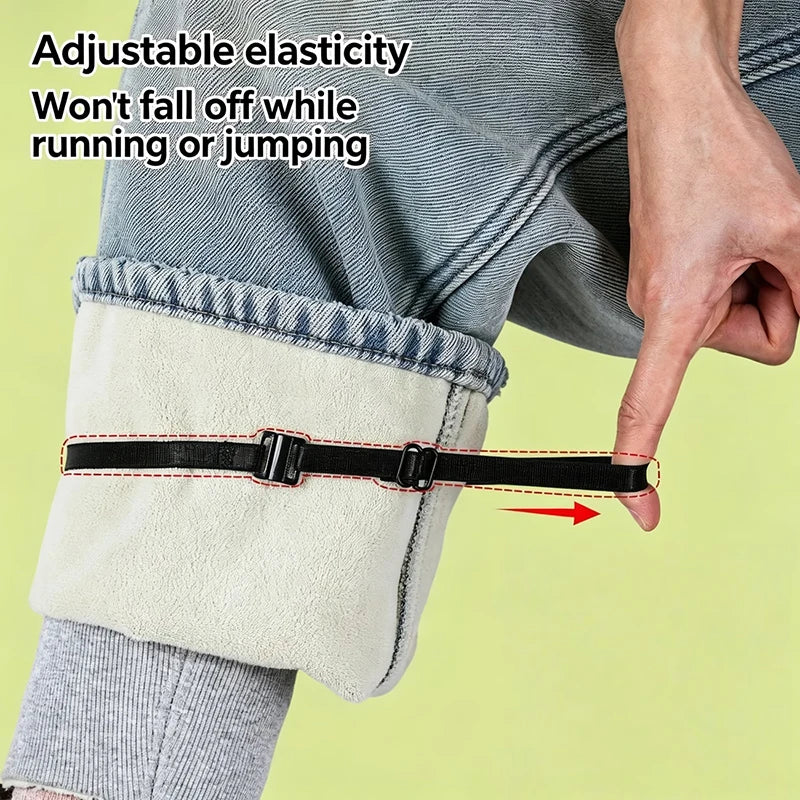 Invisible Shortening Fixation Straps Pants Legs Prevents Dragging