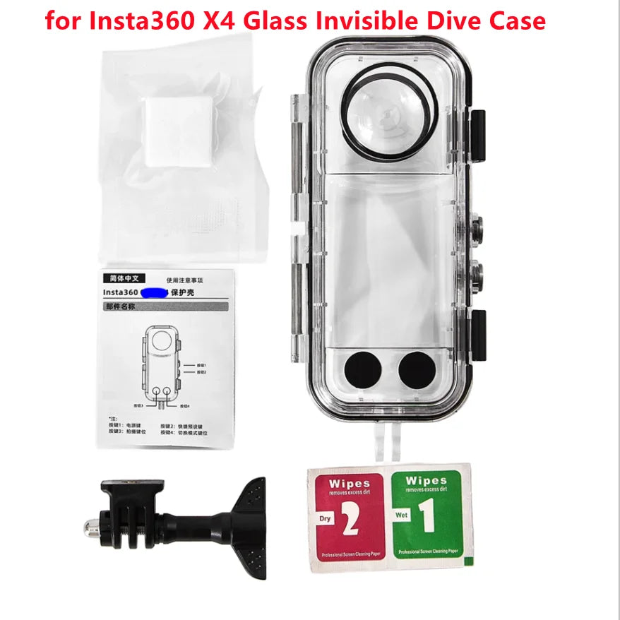 Invisible Dive Case for Insta360 X3/X4/X5 | 60M Waterproof