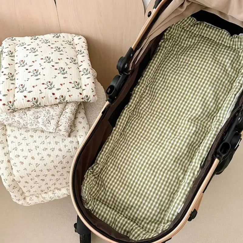 Cotton Baby Pram Liner Reversible Seat Cover – Lovely Pattern