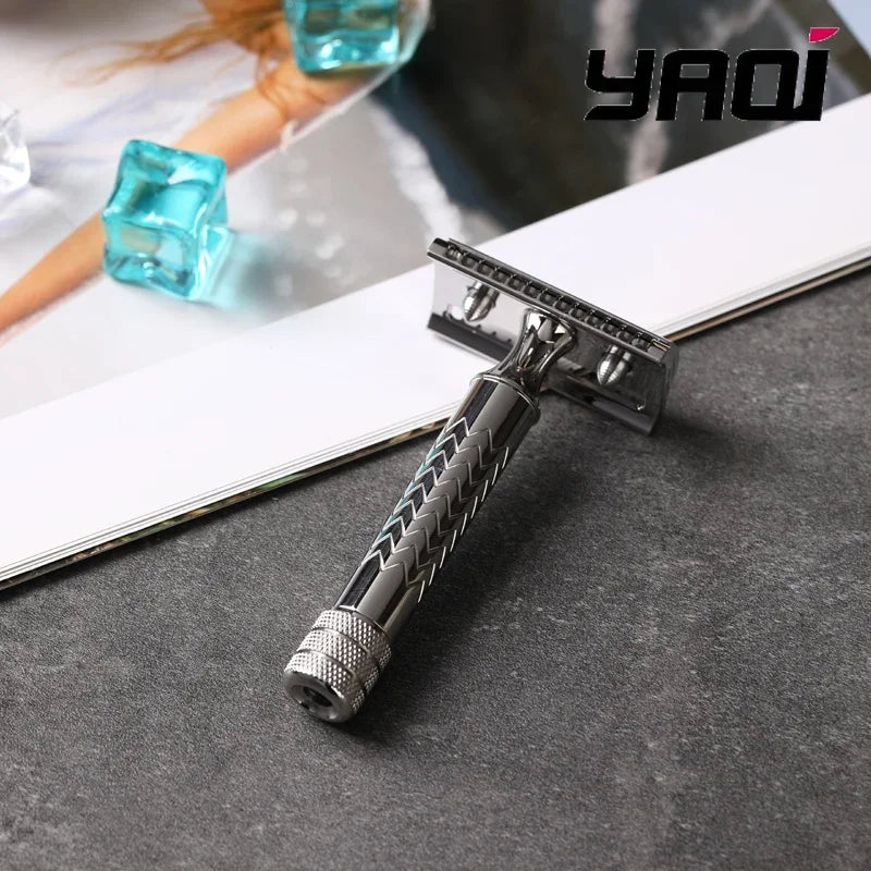 2026 Beard Shaver Mens Yaqi CASTOR Stainless Steel Safety Razor Peaceful Pleasures Health and Wellness