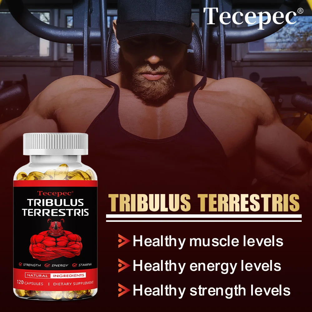 Tribulus Terrestris Extract Capsules - with Maca,Ashwagandha - Energy, Endurance & Natural Energy,Non-GMO Peaceful Pleasures Health and Wellness