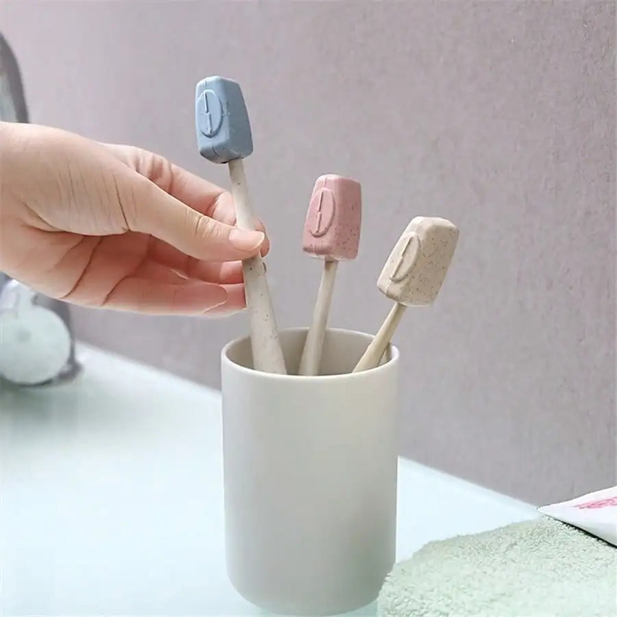 4-Pack Portable Toothbrush Head Covers – Travel Protective Caps