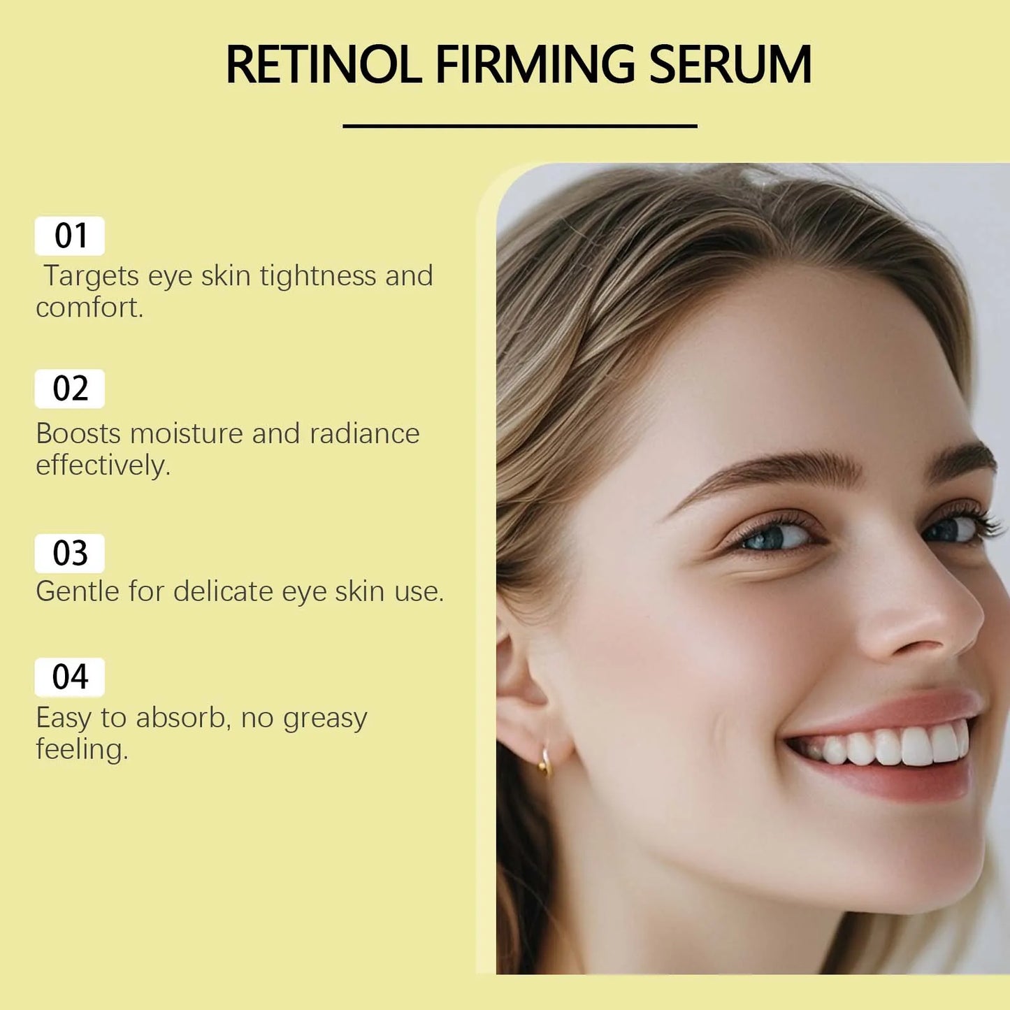 Retinol & Vitamin C Eye Cream – Dark Circles & Wrinkles