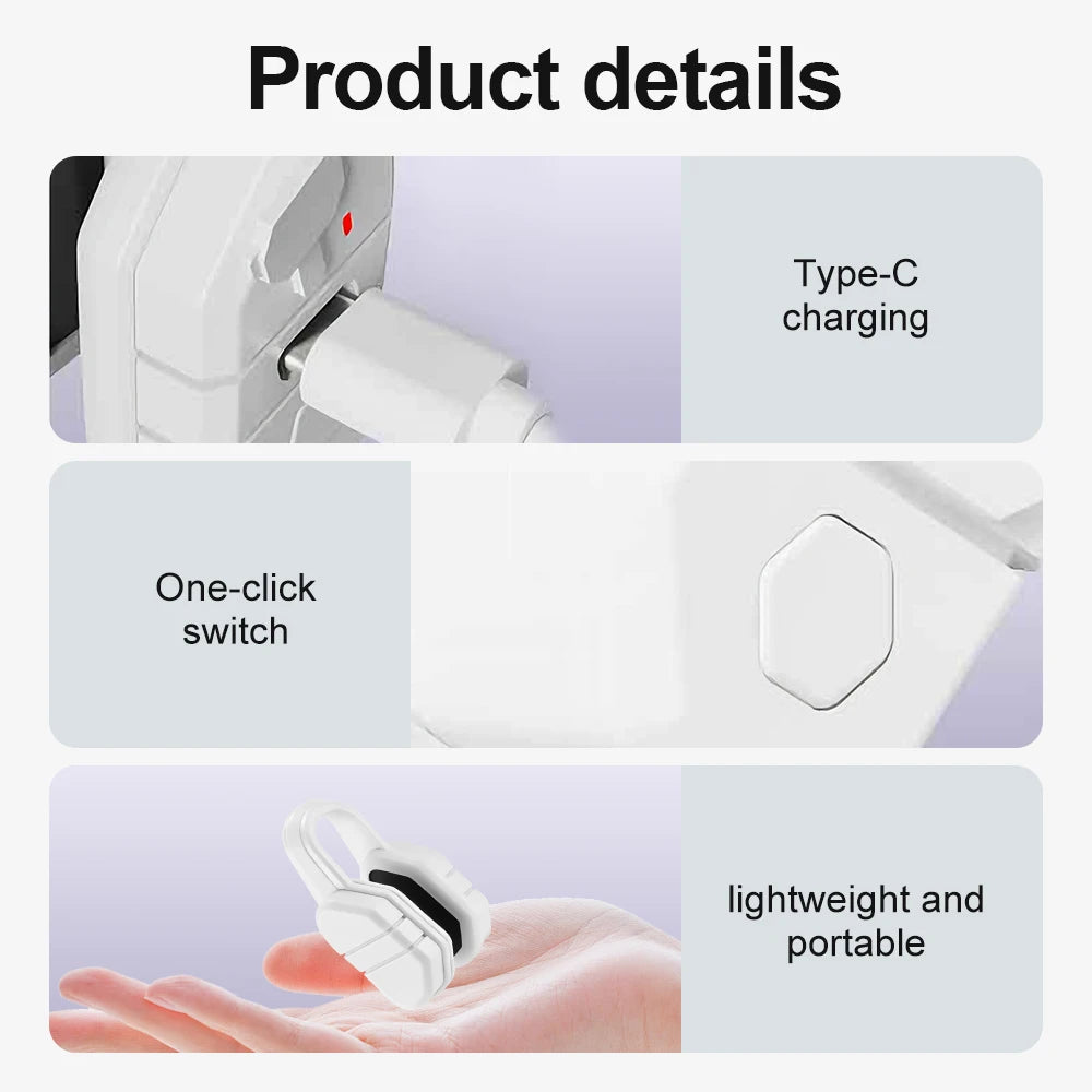 EMS Nose Massager, Microcurrent Nose Beauty Device with 5 Modes, USB-C Rechargeable Nose Clip for Facial Contour Care, Unisex Peaceful Pleasures Health and Wellness