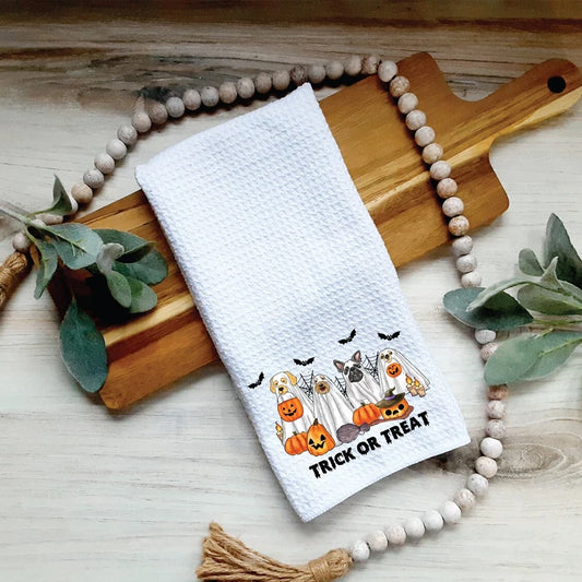 Halloween Dog Tea Towel | Spooky Puppy Kitchen & Bath Gift Halloween Tea Towel Peaceful Pleasures Health and Wellness