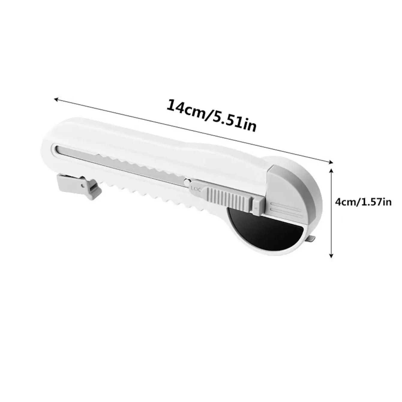 1Pc Household Multi-function Tool Knife 5 in1 With Measuring Tape Express Delivery Unboxing Knife Peaceful Pleasures Health and Wellness WHITE