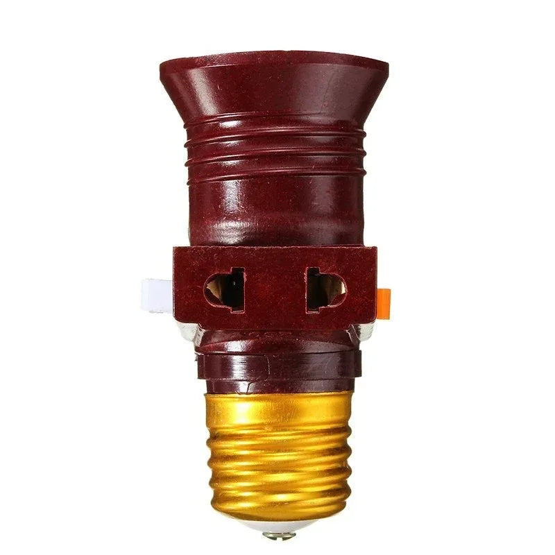 1PCS E27 Screw Bulb Holder Convertible with Switch 110V-240V LED Lamp Socket Adapter for Easy Bulb Installation And Control Peaceful Pleasures Health and Wellness