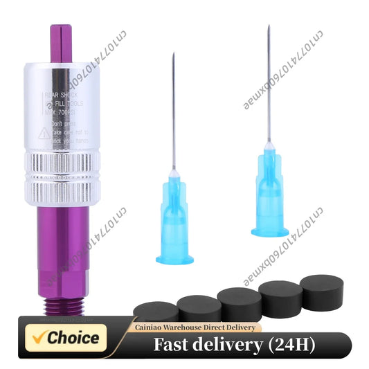 Bike Rear Shock IFP Needle Charging Adapter MAX 700PSI with Needles Rubbers Cover Compatible for FOXRP2/RP23 CCDB X-Fusion Peaceful Pleasures Health and Wellness
