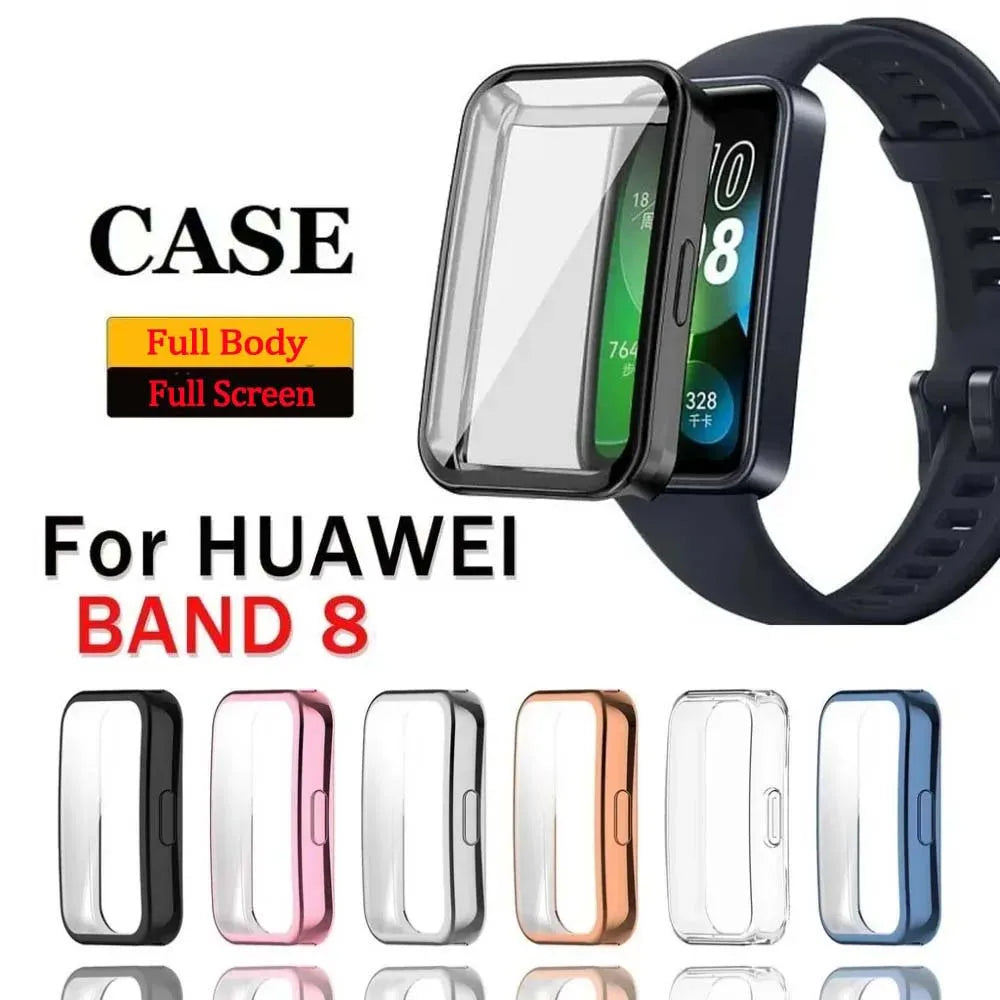 TPU Case & Screen Protector for Huawei Band 8 / 9 / 10 Peaceful Pleasures Health and Wellness