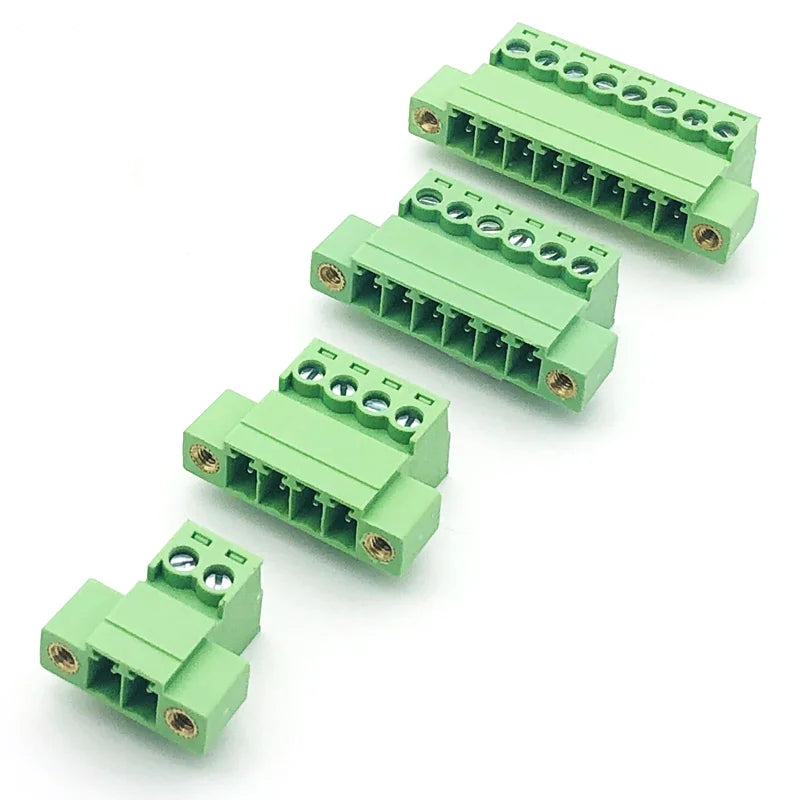 5Sets 15EDG 3.81 2/3/4/5/6/7/8-16 Pin Right Angle Screw Terminal Block Connector 3.81MM Pitch Plug + Pin Header Socket 2p 3p-8p Peaceful Pleasures Health and Wellness
