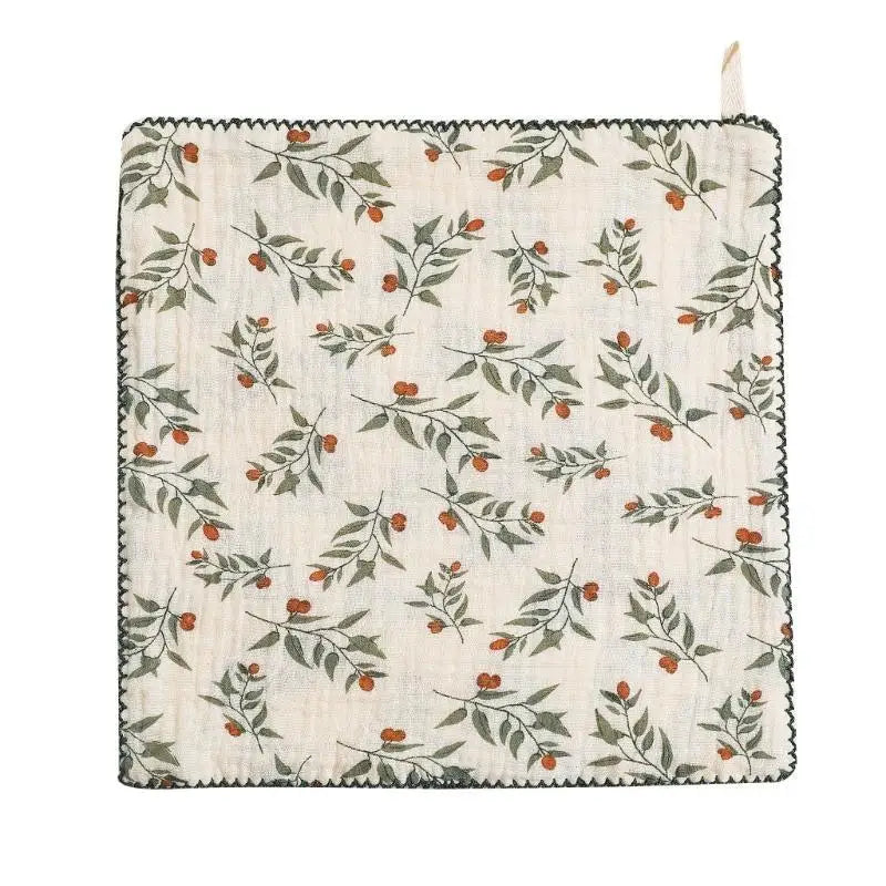 Baby Muslin Cotton Washcloth – Soft Newborn Wipe & Bib