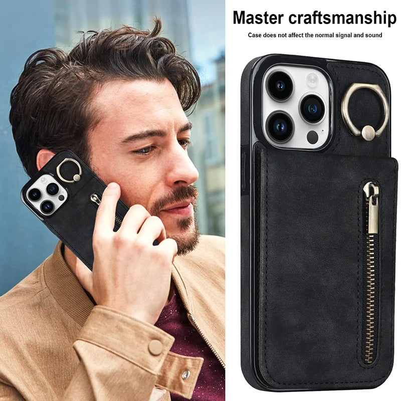 case for iphone 15 pro max with pocket for iphone magsafe card case for iphone 16 pro leather case credit cards storage wallet Peaceful Pleasures Health and Wellness