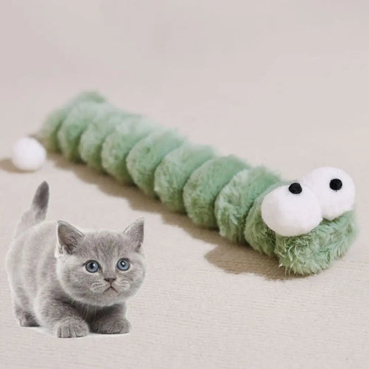 Caterpillar Catnip Kick Toy – Interactive Plush Chew Toy for Cats Cat Kick Toy Peaceful Pleasures Health and Wellness