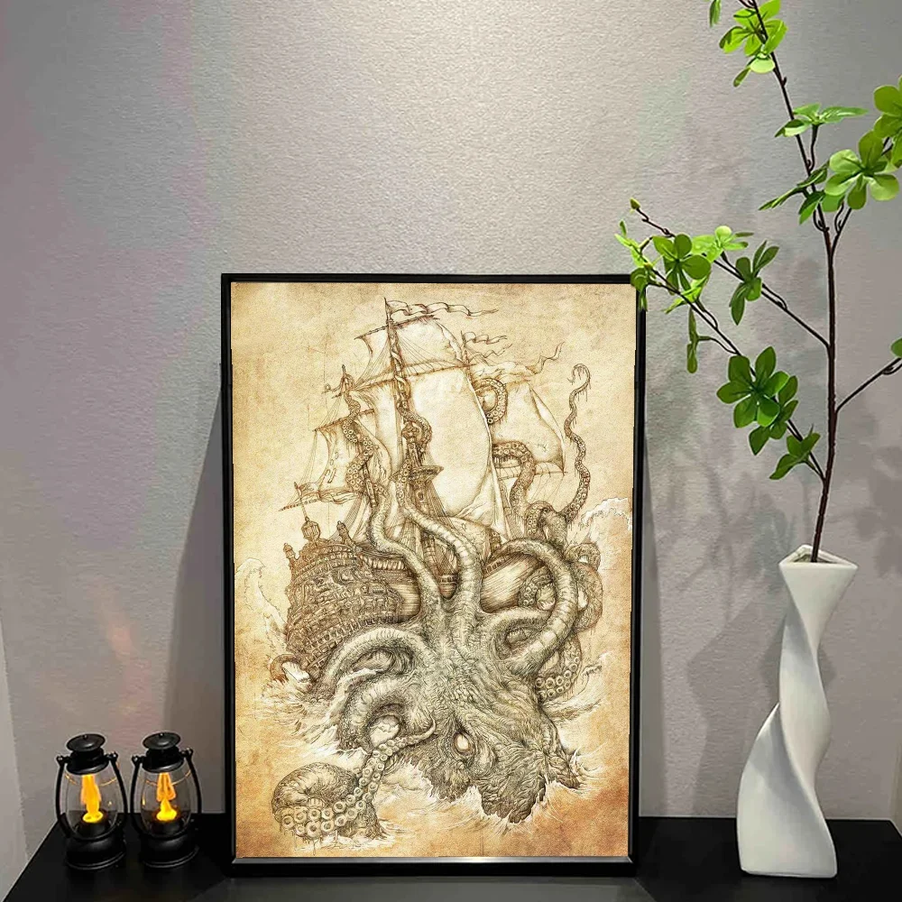 Pirates of the Caribbean Canvas Wall Art Poster – Unframed