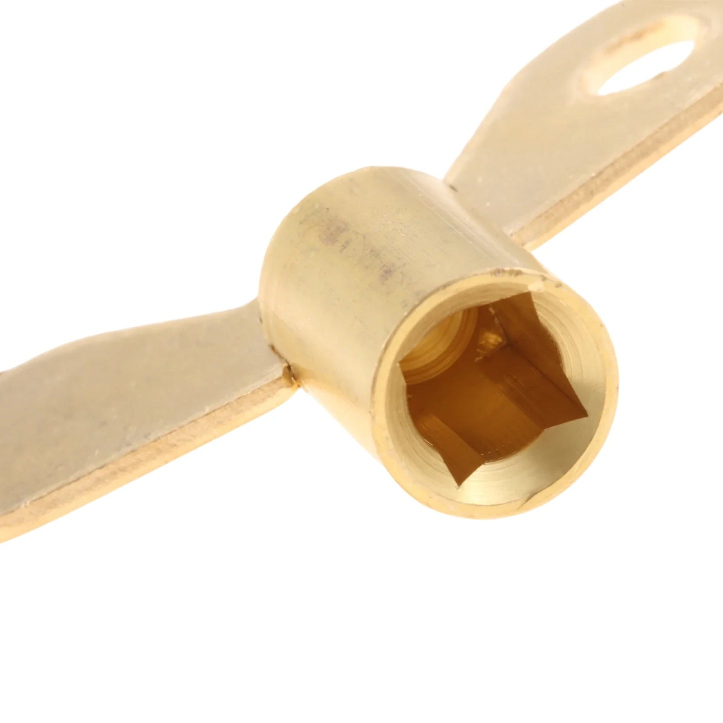 Brass Clock-Type Faucet Key | 7mm Square Spool Valve Tool
