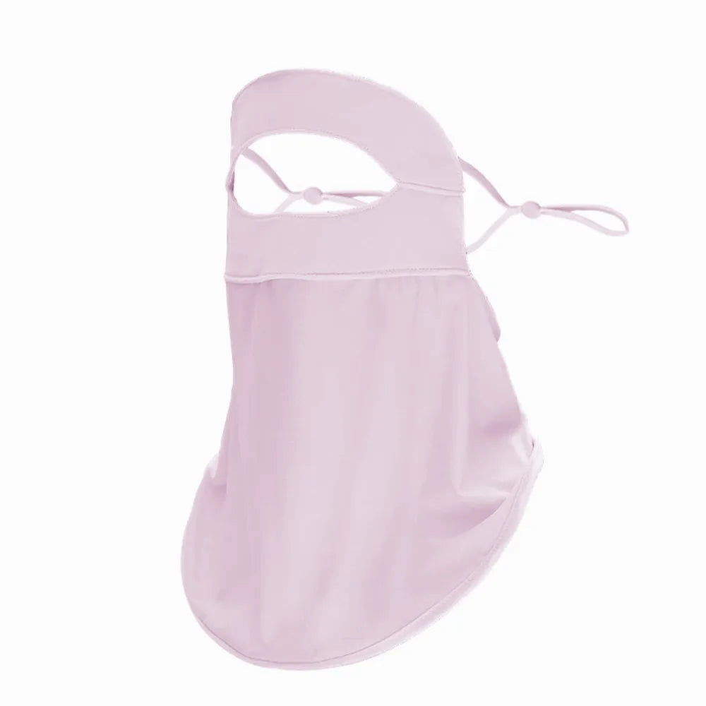 Full-Face Sunscreen Veil – UPF 50+ Outdoor Sun Protection Peaceful Pleasures Health and Wellness Pink