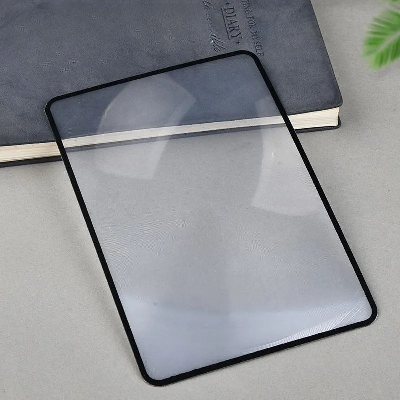 3X Full Page Magnifier Large PVC Reading Lens Portable Pocket