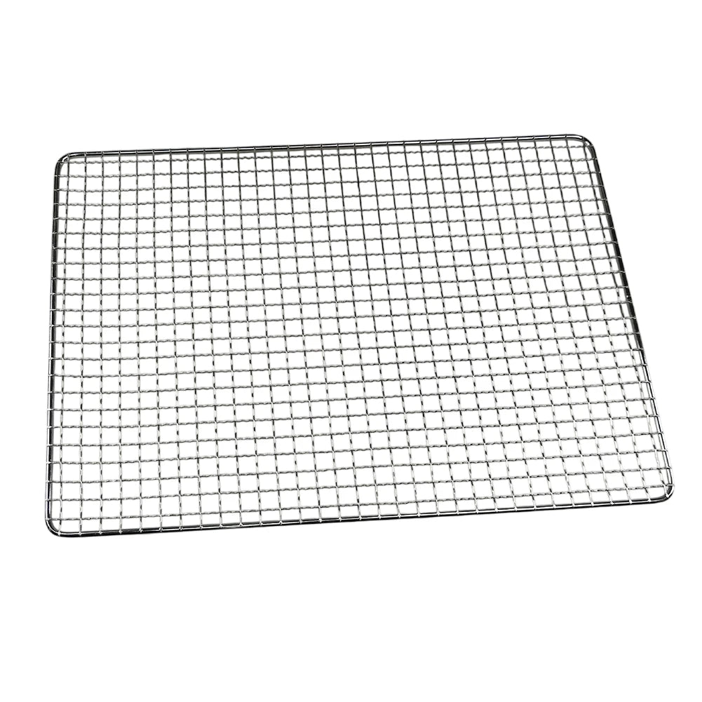 Square Roast Grate Net Grid Galvanized Iron BBQ Fish Meat Vegetable