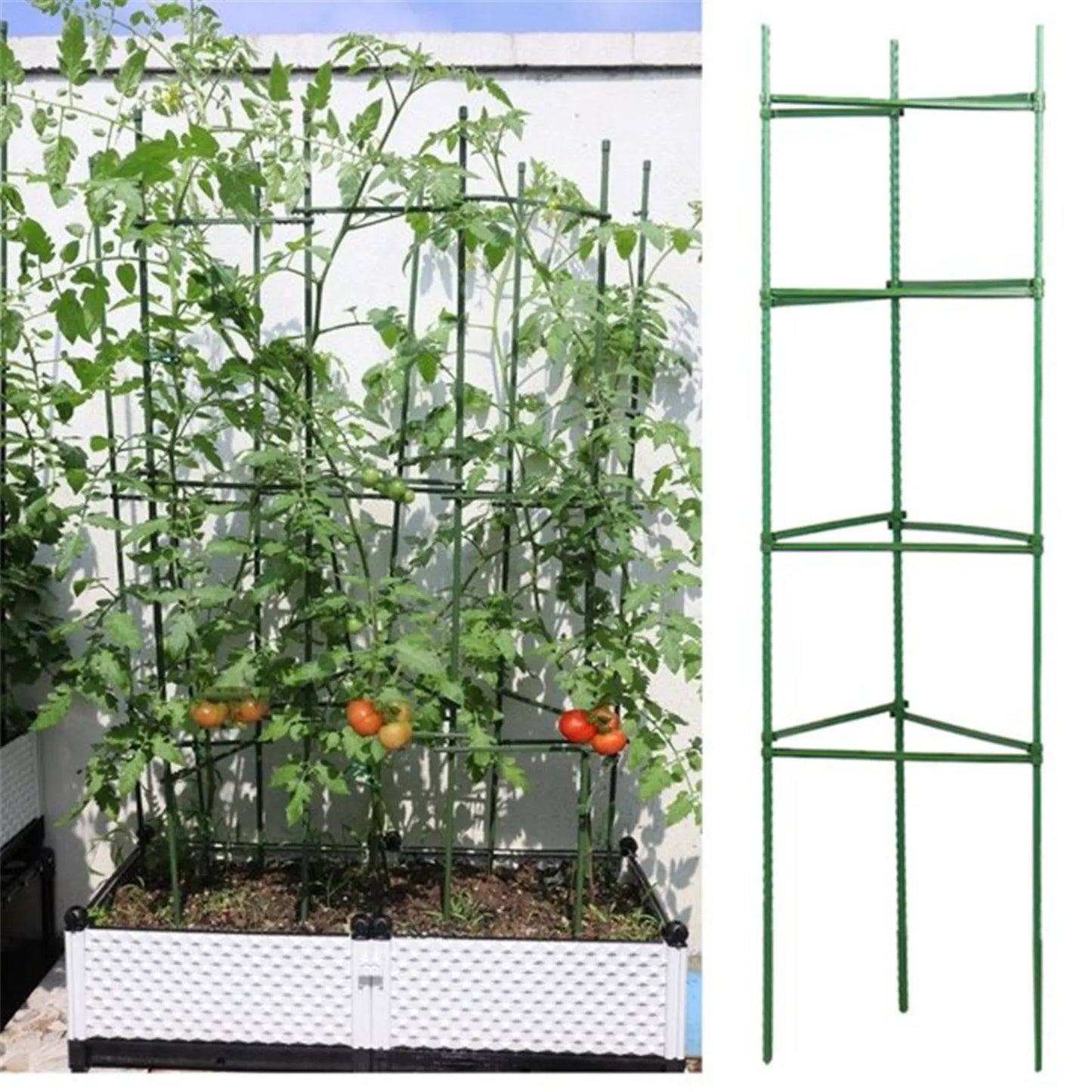 24pcs Garden Vegetable Stakes Plant Cages To Support Plant Growth Anti Overturning Tomato Cages For Vertical Climbing Of Plants Peaceful Pleasures Health and Wellness