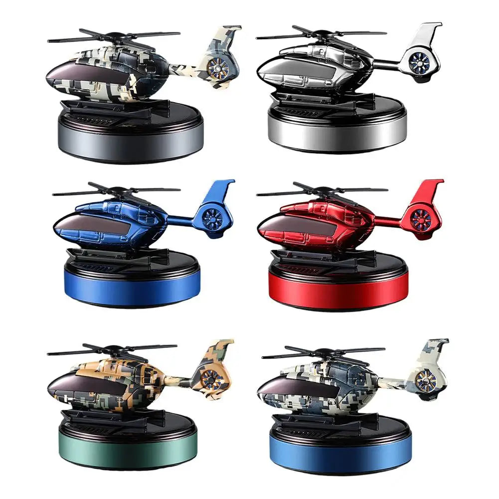 Car Solar Air Freshener Airplane Solar Helicopter Interior Accessories Trim Propeller Rotary Perfume Diffuser Deodorant Peaceful Pleasures Health and Wellness