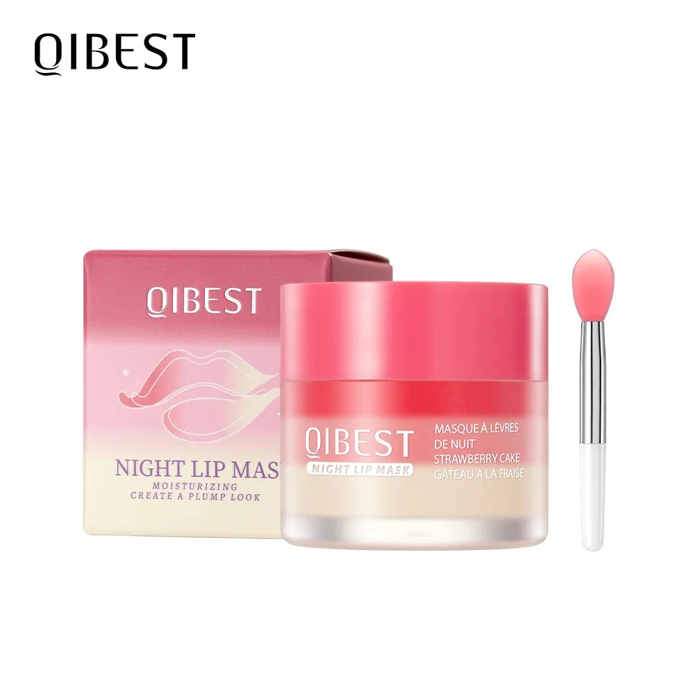 QIBEST Lip Sleeping Mask Soften Cracking Lip Dead Skin Remover Dry Lips Treatment Exfoliant for Lips Nourish Jelly Lip Mask Peaceful Pleasures Health and Wellness